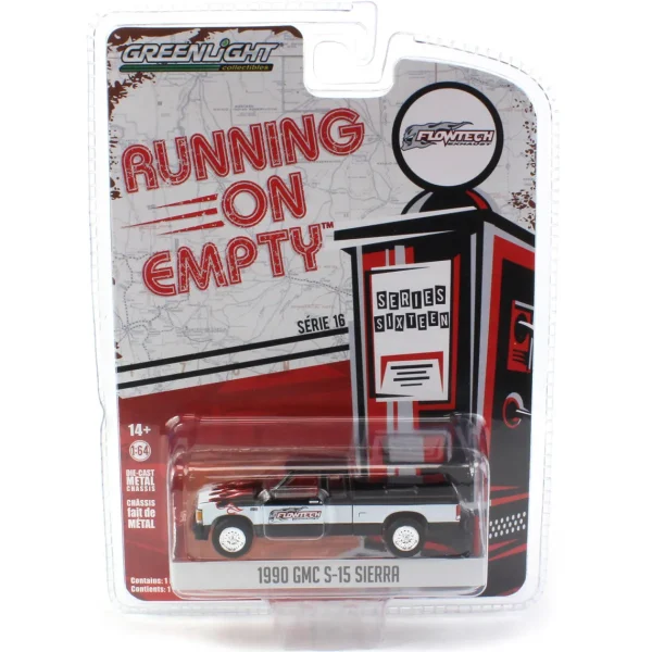 Manufacturer_Greenlight Collectibles Pickup Trucks<1/64 1990 GMC S-15 Sierra, Flowtech Exhaust, Running on Empty Series 16