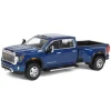 Manufacturer_Greenlight Collectibles Pickup Trucks<1/64 2022 GMC Sierra 3500 Denali Dually, Pacific Blue, Karson Diecast Exclusive
