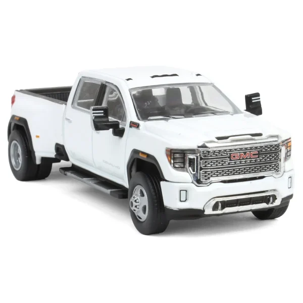 Manufacturer_Greenlight Collectibles Pickup Trucks<1/64 2022 GMC Sierra 3500 Denali Dually, White Frost, Karson Diecast Exclusive