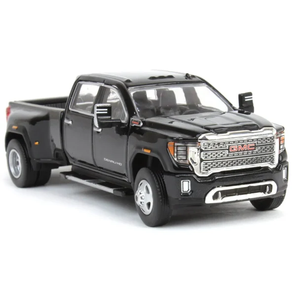 Manufacturer_Greenlight Collectibles Pickup Trucks<1/64 2022 GMC Sierra 3500 Denali Dually, Ebony Twilight Metallic, Karson Diecast Exclusive