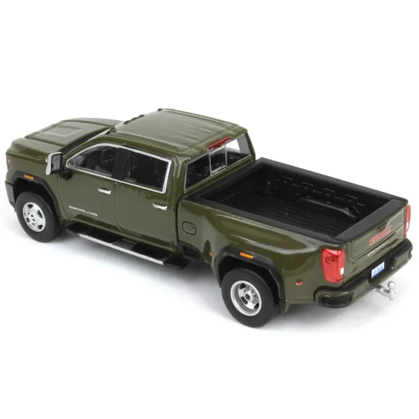 Manufacturer_Greenlight Collectibles Pickup Trucks<1/64 2022 GMC Sierra 3500 Denali Dually, Forest Metallic, Karson Diecast Exclusive