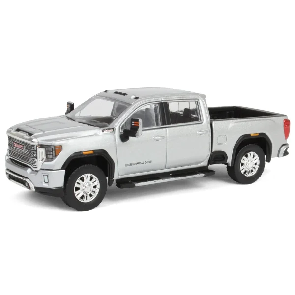 Manufacturer_Greenlight Collectibles Pickup Trucks<1/64 2022 GMC Sierra 2500 Denali, Quick Silver Metallic, Karson Diecast Exclusive