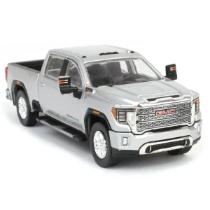 Manufacturer_Greenlight Collectibles Pickup Trucks<1/64 2022 GMC Sierra 2500 Denali, Quick Silver Metallic, Karson Diecast Exclusive