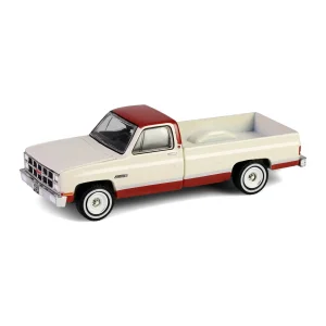 Manufacturer_Greenlight Collectibles Pickup Trucks<1/64 1981 GMC Sierra Classic K2500, Neutral & Dark Carmine Red Deluxe Two-Tone, Down on the Farm Series 10