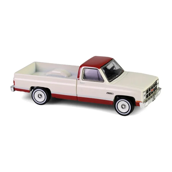 Manufacturer_Greenlight Collectibles Pickup Trucks<1/64 1981 GMC Sierra Classic K2500, Neutral & Dark Carmine Red Deluxe Two-Tone, Down on the Farm Series 10