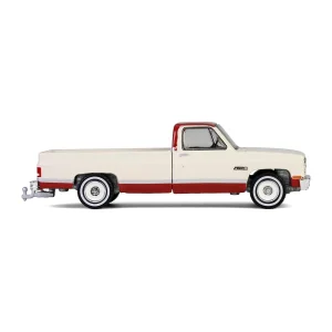 Manufacturer_Greenlight Collectibles Pickup Trucks<1/64 1981 GMC Sierra Classic K2500, Neutral & Dark Carmine Red Deluxe Two-Tone, Down on the Farm Series 10