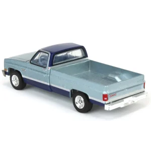 Manufacturer_Greenlight Collectibles Pickup Trucks<1/64 1985 GMC Sierra Classic K2500, Silver & Midnight Blue, Down on the Farm Series 9