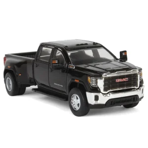 Manufacturer_Greenlight Collectibles Pickup Trucks<1/64 2022 GMC Sierra 3500HD Pro Dually, Onyx Black, Karson Diecast Exclusive