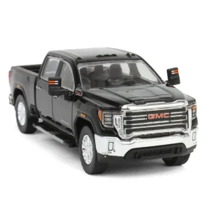Manufacturer_Greenlight Collectibles Pickup Trucks<1/64 2022 GMC Sierra 2500HD SLT, Ebony Twilight Metallic, Karson Diecast Exclusive