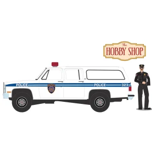 Manufacturer_Greenlight Collectibles Cars & Suvs<1/64 1985 GMC Suburban 2500, NYC Transit Police Department with Officer, Hobby Shop Series 16