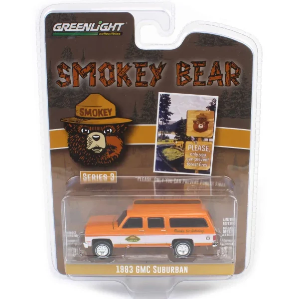 Manufacturer_Greenlight Collectibles Cars & Suvs<1/64 1983 GMC Suburban, Smokey Bear Series 3