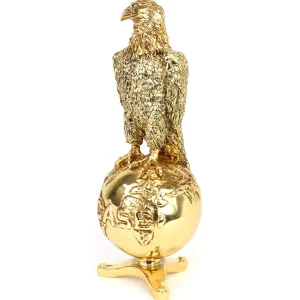 Manufacturer_SpecCast Bed & Bath | Farm Art & DéCor<Gold / Bronze Edition ~ Case Old Abe Eagle on Globe, 3D Sculpture