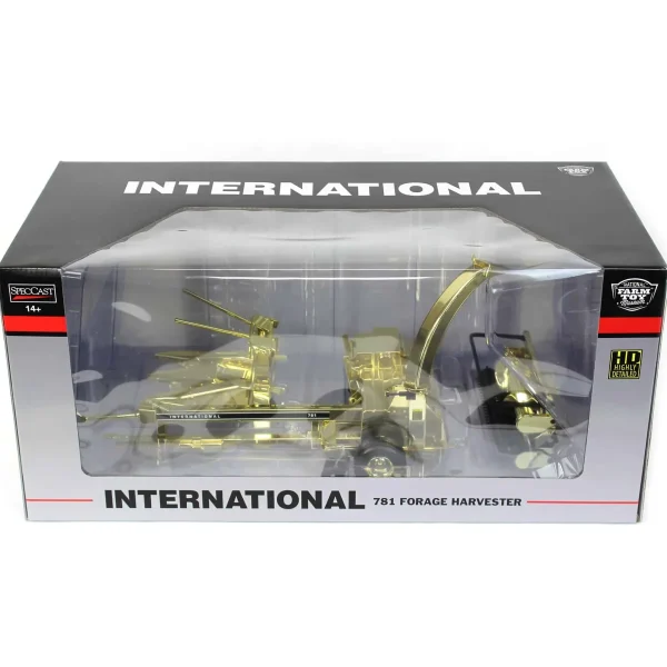 Manufacturer_SpecCast Implements<Gold & Red Chrome Set ~ 1/16 International 781 Pull-Type Forage Harvester, 2023 NFTM Renovation Unit, 3rd in Series