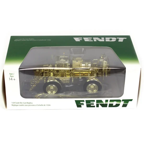 Manufacturer_SpecCast Implements<Gold Chrome Chase Unit ~ 1/64 High Detail Fendt Rogator 900 Sprayer w/ 120' Folding Boom
