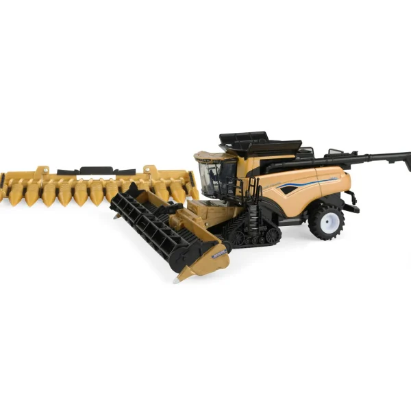 Manufacturer_ERTL Combines & Harvesters<Gold Painted Chase Unit ~ 1/64 New Holland CR9.90 Tracked Combine w/ Corn & Grain Heads, 2023 Farm Show