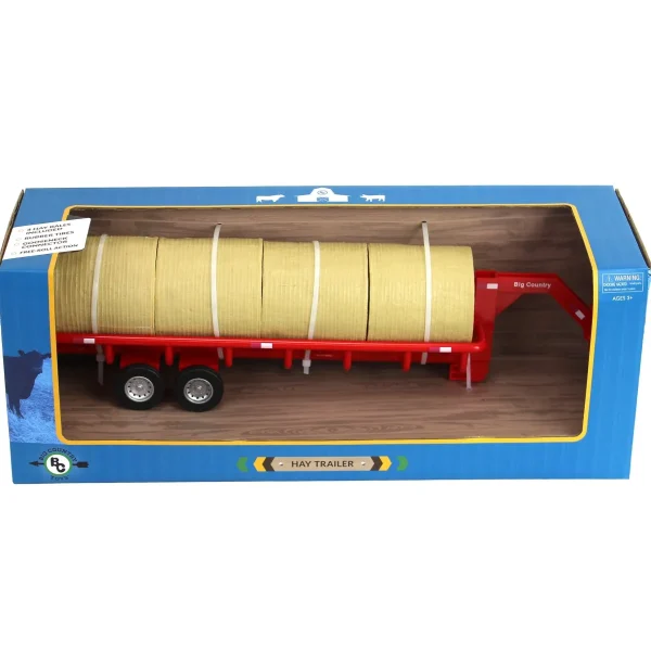 Manufacturer_Big Country Toys Big Country Toys<1/20 Gooseneck Round Bale Trailer with 4 Round Bales by Big Country Toys