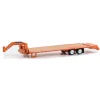 Manufacturer_Greenlight Collectibles Agricultural Trucks<1/64 Gooseneck Trailer, Orange with Red & White Conspicuity Stripes, Hobby Exclusive