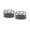 Outback Toys 3D Print & Small Accessories<1/64 Gray Hay Feeder, 2 Pack, 3D Printed