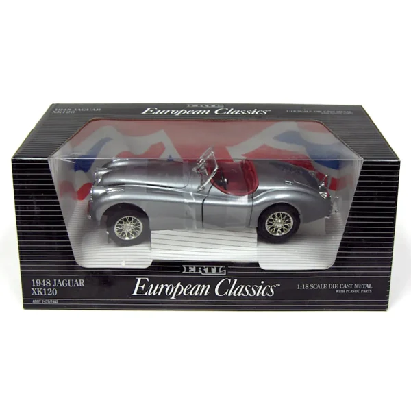 Manufacturer_ERTL Cars & Suvs<1/18 1948 Gray Jaguar XK120 Die-cast Car by ERTL
