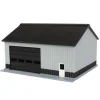 Outback Toys 3D Print & Small Accessories<1/64 Gray/Black 40ft x 30ft "Papa's Shop" Farm Shed, 3D Printed