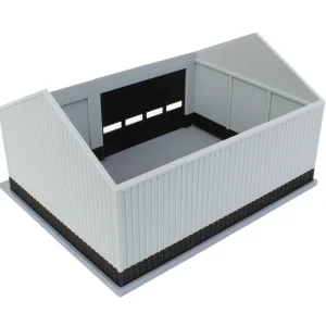 Outback Toys 3D Print & Small Accessories<1/64 Gray/Black 40ft x 30ft "Papa's Shop" Farm Shed, 3D Printed