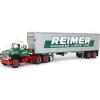 Manufacturer_DCP by First Gear Box Trucks & Trailers<1/64 Green & Red Ford LN9000 with 40' Trailer, Reimer Express Lines, DCP by First Gear