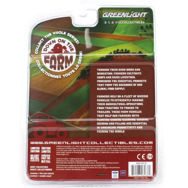 Manufacturer_Greenlight Collectibles Pickup Trucks<Green Chrome Super Chase ~ 1/64 1964 Dodge D-200 Sweptline, Turf Green & White, Down on the Farm Series 10