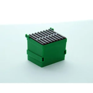 Outback Toys 3D Print & Small Accessories<1/64 Green Dumpster with Removable black Lid, 3D Printed Plastic