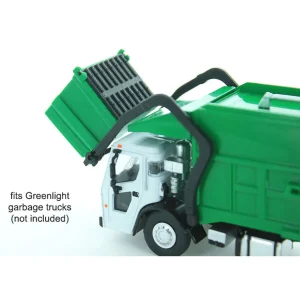 Outback Toys 3D Print & Small Accessories<1/64 Green Dumpster with Removable black Lid, 3D Printed Plastic