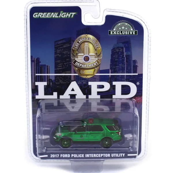 Manufacturer_Greenlight Collectibles Cars & Suvs | Emergency Vehicles<Green Machine Chase Unit ~ 1/64 2017 Ford Police Interceptor Utility, LAPD Bomb Detection K-9 Section, Hobby Exclusive