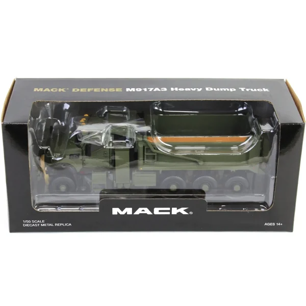 Manufacturer_First Gear, Inc. Dump Trucks<1/50 Green Mack Defense M917A3 Heavy Dump Truck
