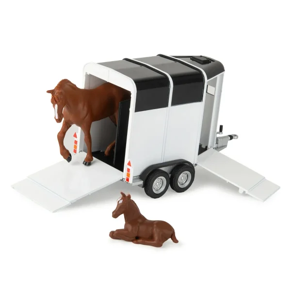 Manufacturer_ERTL Agricultural Trucks | Pickup Trucks<1/32 Green Pickup Truck 5-Piece Horse Trailer Set