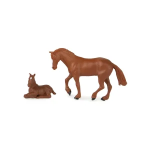 Manufacturer_ERTL Agricultural Trucks | Pickup Trucks<1/32 Green Pickup Truck 5-Piece Horse Trailer Set