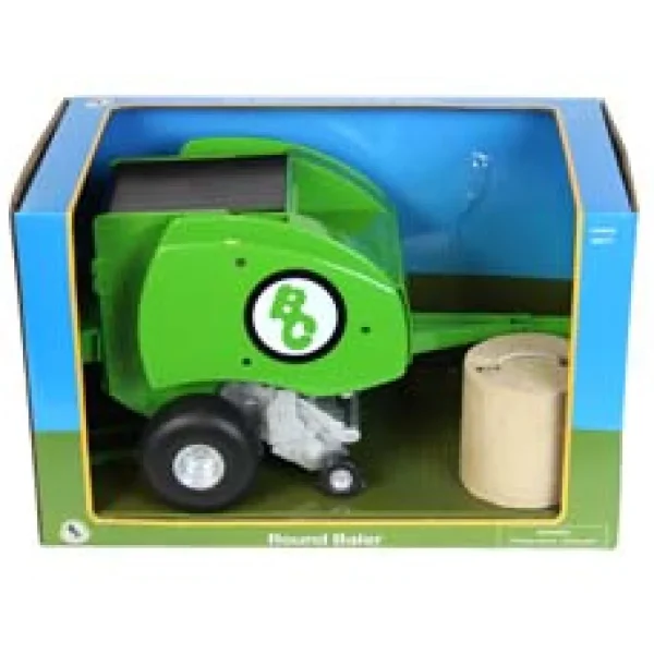Manufacturer_Big Country Toys Big Country Toys<1/20 Green Round Baler with Bale by Big Country Toys