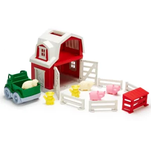 Manufacturer_Green Toys Pickup Trucks<Green Toys Farm Playset with Barn, Pickup Truck, Animals & Fences