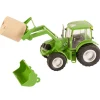 Manufacturer_Big Country Toys Big Country Toys<1/20 Green Tractor with Loader Bucket, Bale and Bale Forks by Big Country Toys