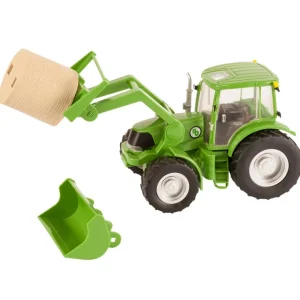 Manufacturer_Big Country Toys Big Country Toys<1/20 Green Tractor with Loader Bucket, Bale and Bale Forks by Big Country Toys