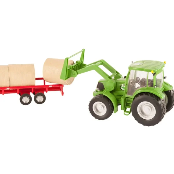 Manufacturer_Big Country Toys Big Country Toys<1/20 Green Tractor with Loader Bucket, Bale and Bale Forks by Big Country Toys