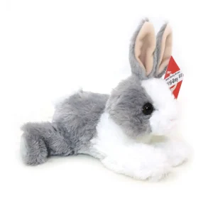 Manufacturer_Aurora Stuffed Animals & Puppets<Grey & White Baby Bunny Mini Flopsie Plush Animal By Aurora