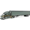 Manufacturer_DCP by First Gear Box Trucks & Trailers<1/64 Gunmetal Gray Kenworth T680 Sleeper with Tandem-Axle Reefer Trailer, DCP by First Gear