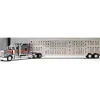 Manufacturer_DCP by First Gear Agricultural Trucks<1/64 Gunmetal Gray Kenworth W900L Tandem Axle w/ Tandem Axle Wilson Livestock Trailer, DCP by First Gear