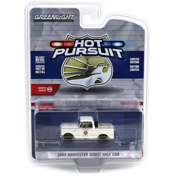 Manufacturer_Greenlight Collectibles Cars & Suvs | Emergency Vehicles<1/64 1964 Harvester Scout Half Cab, California Highway Patrol, Hot Pursuit Series 46