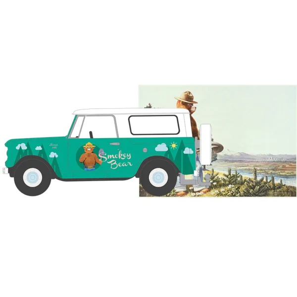Manufacturer_Greenlight Collectibles Cars & Suvs<1/64 1961 Harvester Scout, Smokey Bear Series 3
