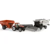 Manufacturer_ERTL Combines & Harvesters<1/64 Harvesting Set with Gleaner C62 Combine, AGCO DT200 Tractor & J&M 875 Grain Cart
