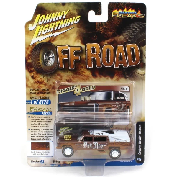 Manufacturer_Auto World Cars & Suvs<1/64 Haulin' Hearse, Johnny Lightning Street Freaks Off Road 2022 Release 2B