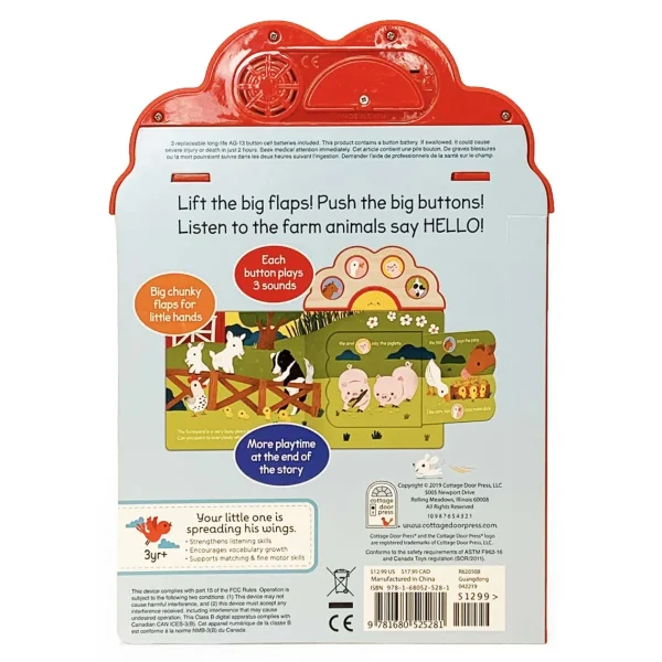 Outback Toys Books, Calendars & Dvds<Hello, Farm! Lift-a-Sound Board Book