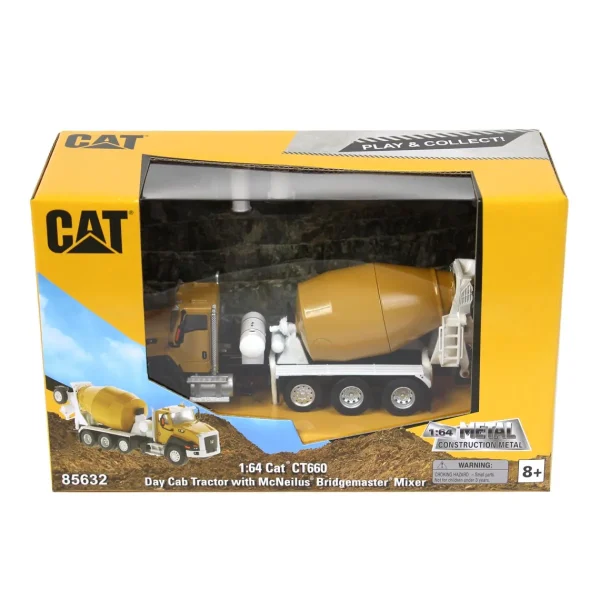 Manufacturer_Diecast Masters Tow & Straight Trucks<1/64 High Detail Caterpillar CT660 McNeilus Bridgemaster Concrete Mixer