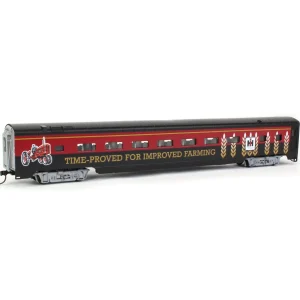 Outback Toys Trains<1/87 HO Scale Limited Edition IH Farmall Coach Train Car #33, "Time-Proved for Improved Farming"