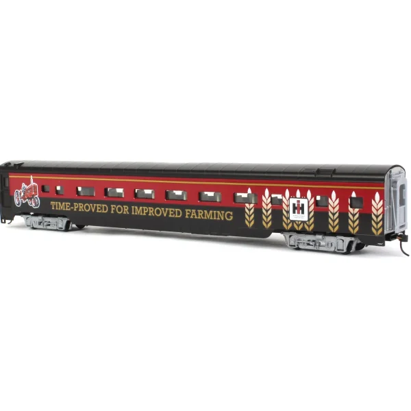 Outback Toys Trains<1/87 HO Scale Limited Edition IH Farmall Coach Train Car #33, "Time-Proved for Improved Farming"