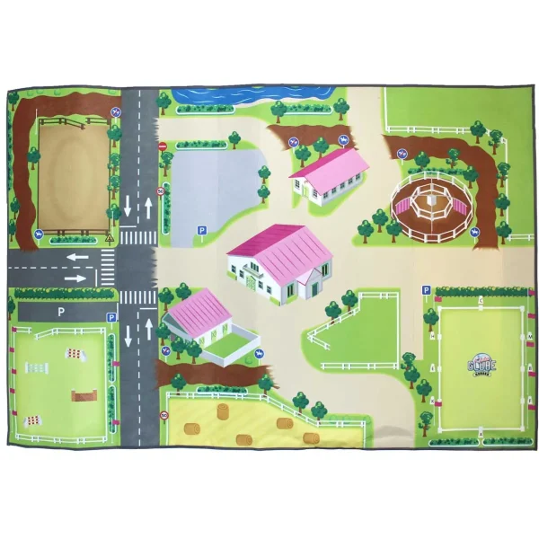 Manufacturer_Universal Hobbies Wooden Barns & Large Accessories | Play Animals & Accessories<Horse Riding School Playmat by Kids Globe (Approx. 39" x 59")